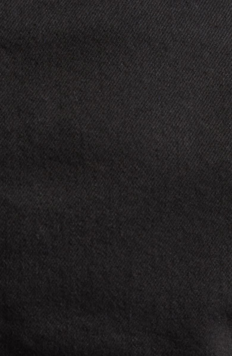 FERRAGAMO Asymmetric Raw Edge Denim Blazer, Alternate, color, Nero