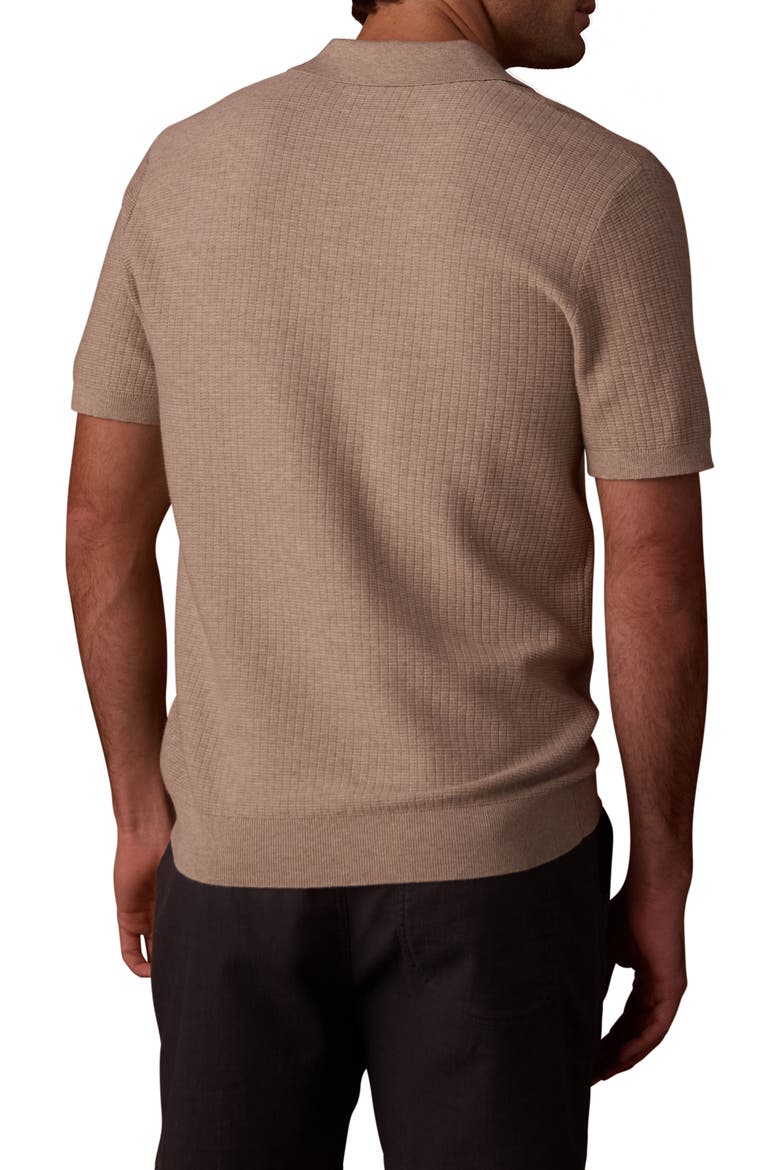 BreezeKnit Polo, Alternate, color, FLAX
