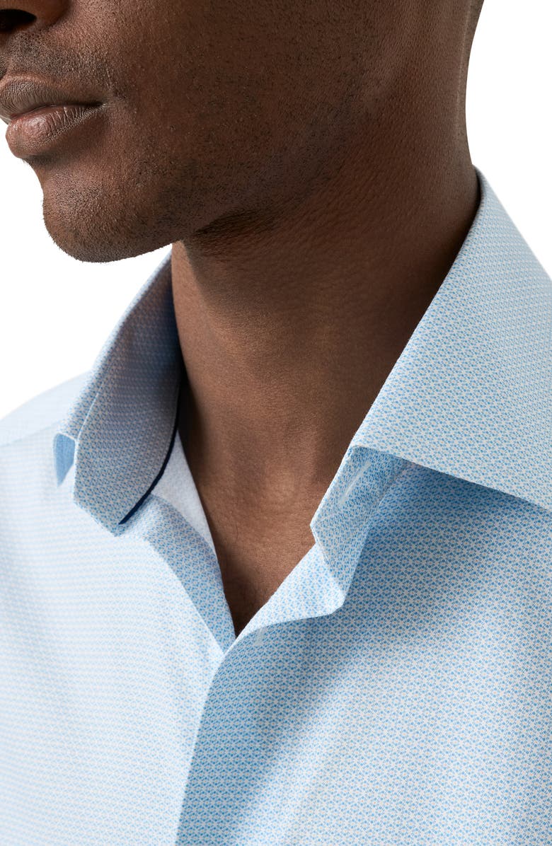 Eton Contemporary Fit Signature Twill Button-Up Shirt, Alternate, color, Light Blue