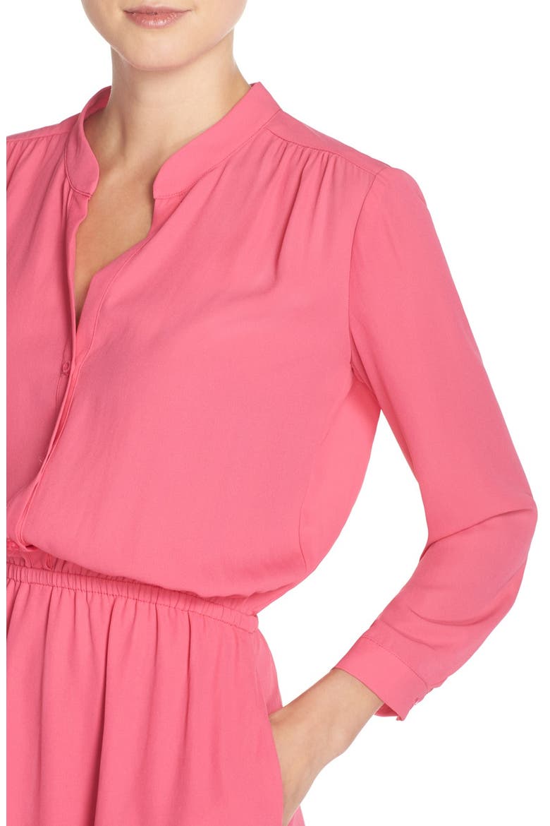 Crepe Shirtdress, Alternate, color, PINK PARADISE