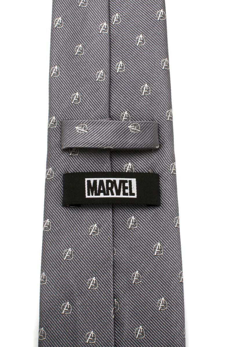 Cufflinks, Inc. Avengers Silk Tie, Alternate, color, Grey