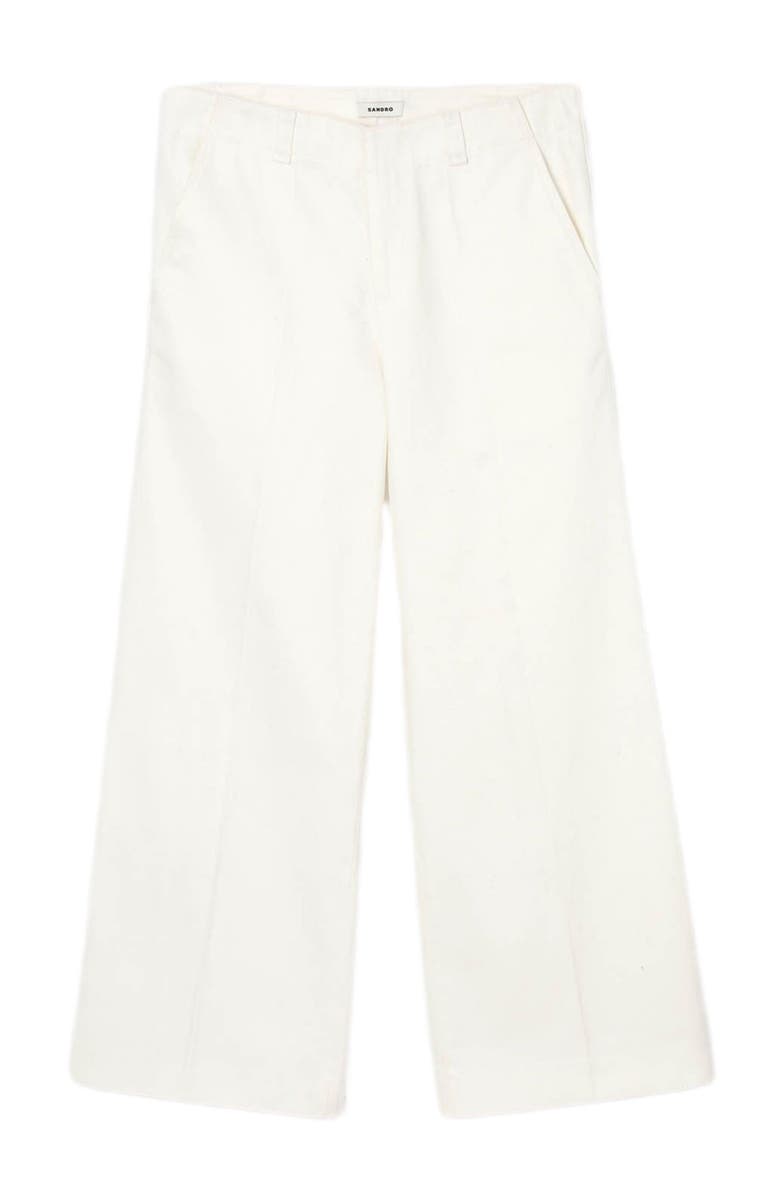 SANDRO Wide-leg trousers, Alternate, color, 