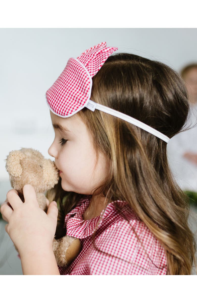 Petite Plume Victoria Gingham Long Sleeve Nightgown, Alternate, color,