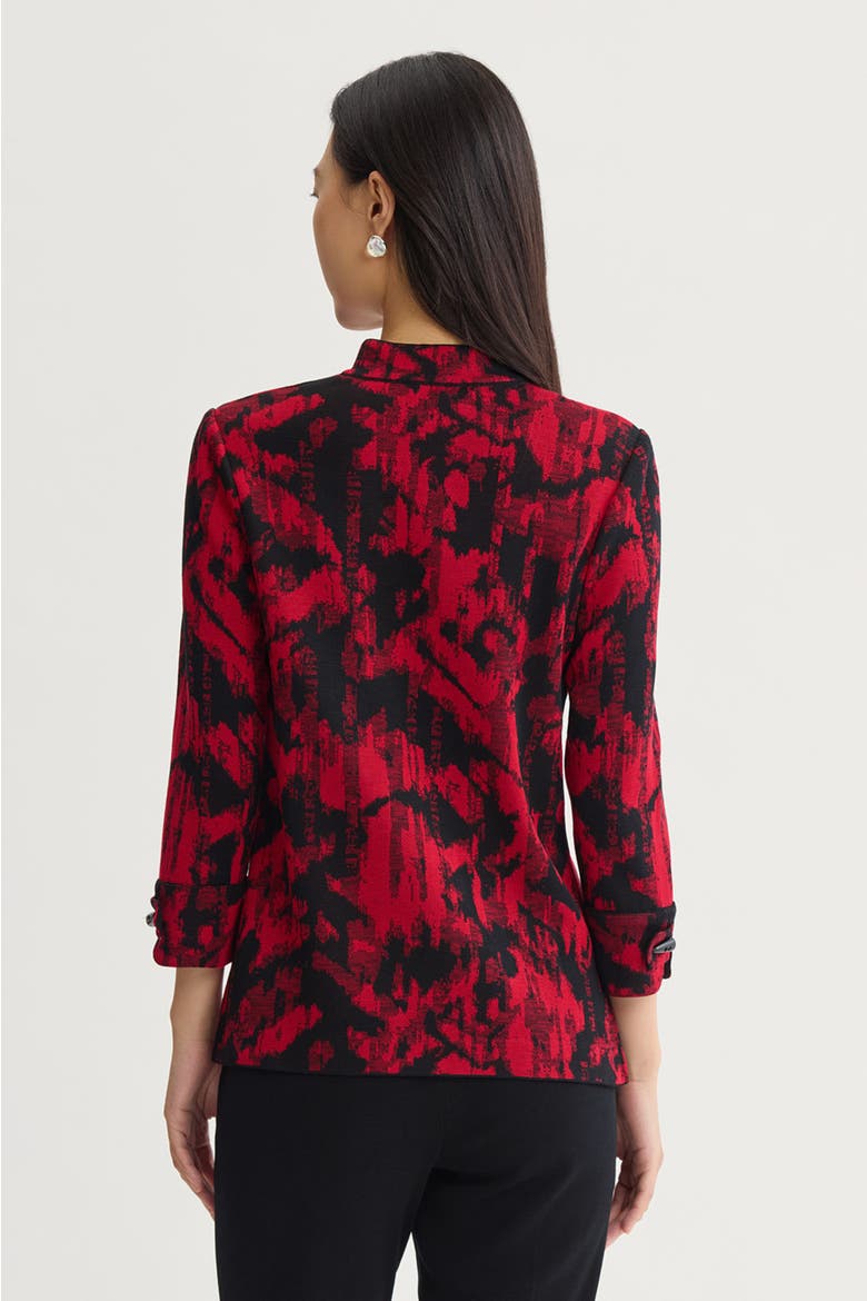 Classic Knit Jacket, Alternate, color, Holiday/Black