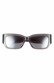 Balenciaga 56mm Rectangular Sunglasses