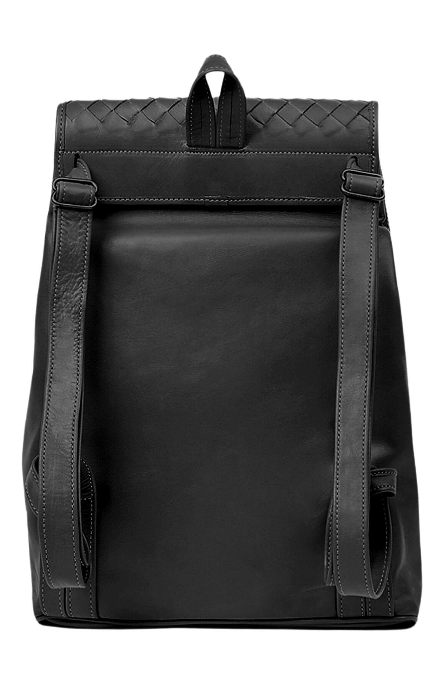 Deux Mains Woven Backpack, Alternate, color, Black