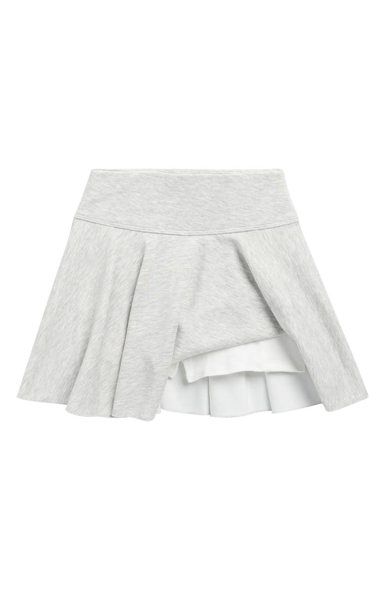 Walking on Sunshine Kids' Cloud Flip Skort, Alternate, color, Heather Grey