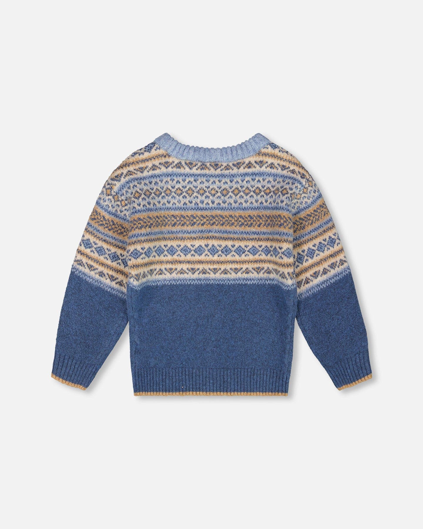 Deux par Deux Norwegian Jacquard Knit Sweater (Men) | Nordstrom