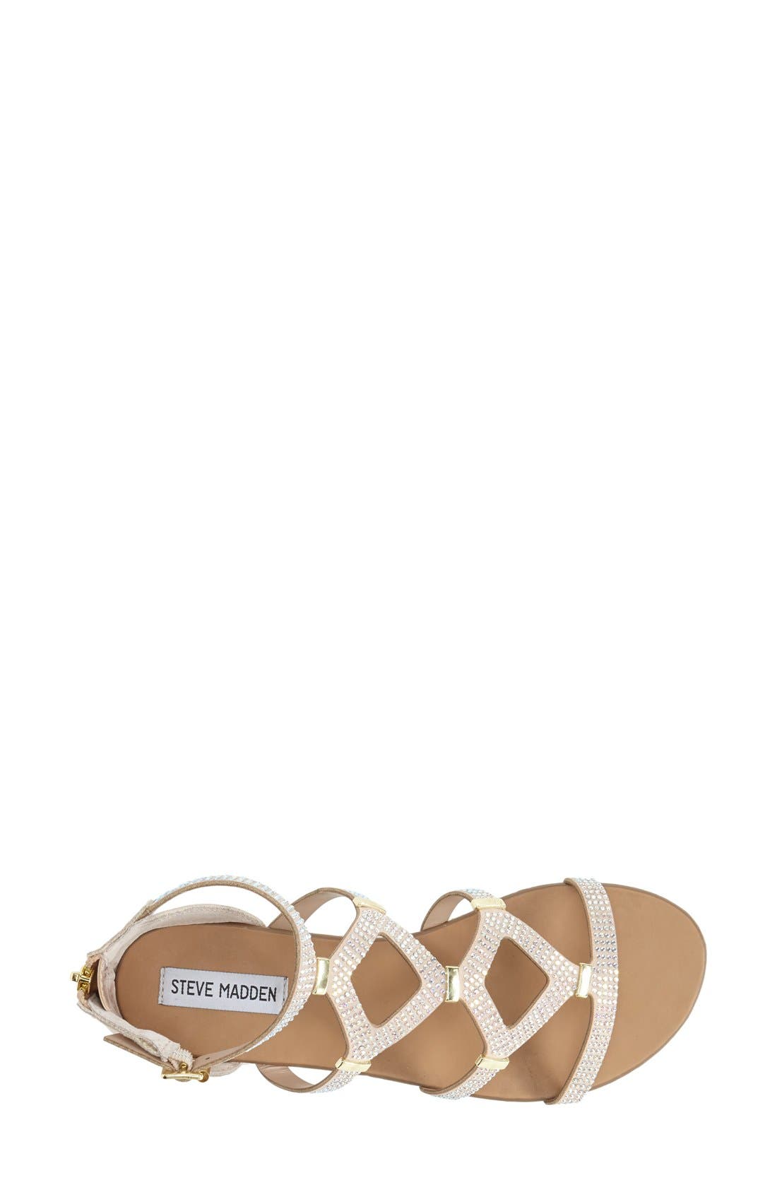 'Castel' Embellished Sandal, Alternate, color, NATURAL