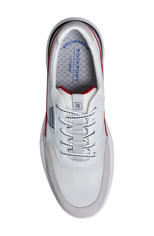 Rockport Seabrook Sneaker In Medium Blue/white