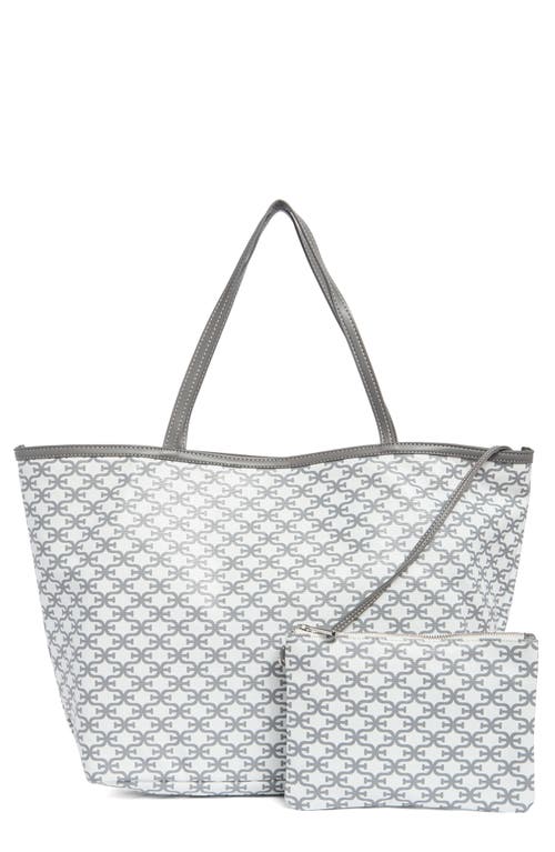 SAM EDELMAN SAM EDELMAN FELICIA MONOGRAM LARGE SHOPPER TOTE BAG