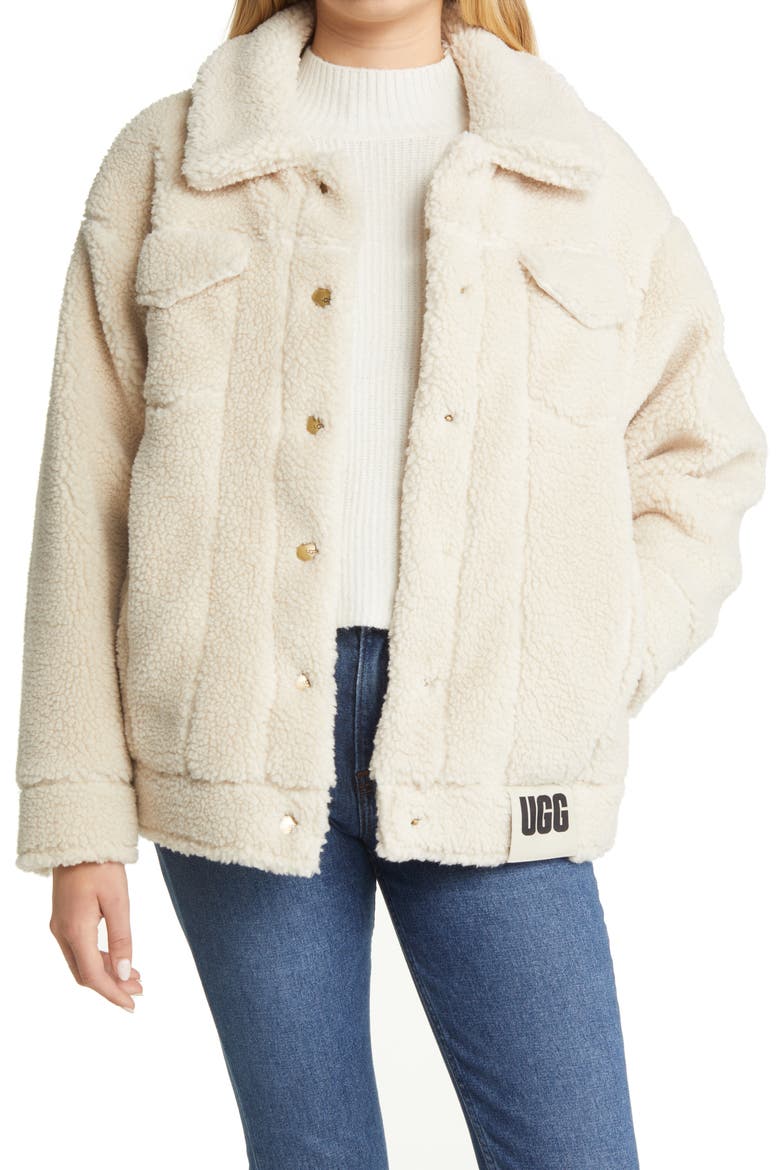 Fleece Trucker Jacket, Main, color, NLI