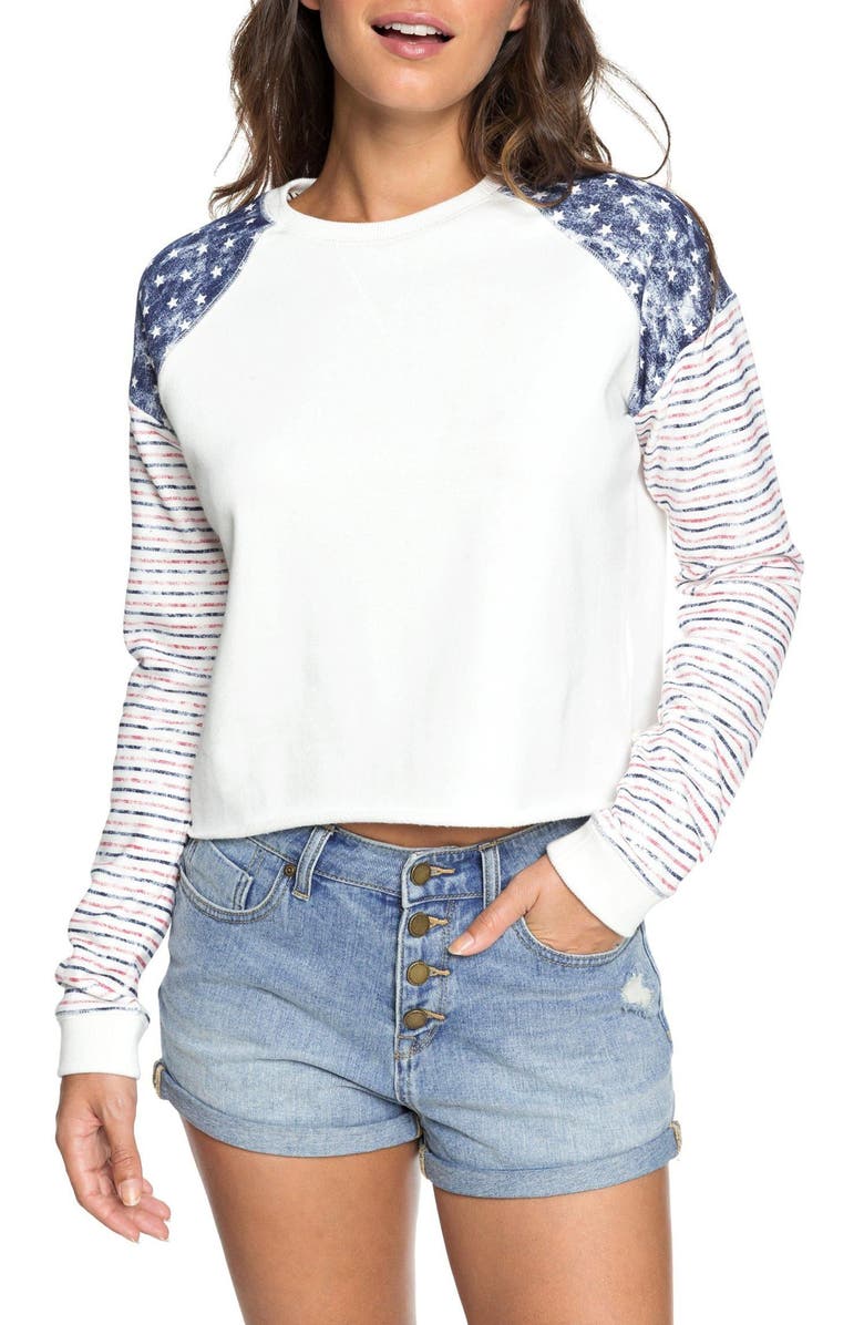 Roxy Just By Chance Sweatshirt, Main, color, 