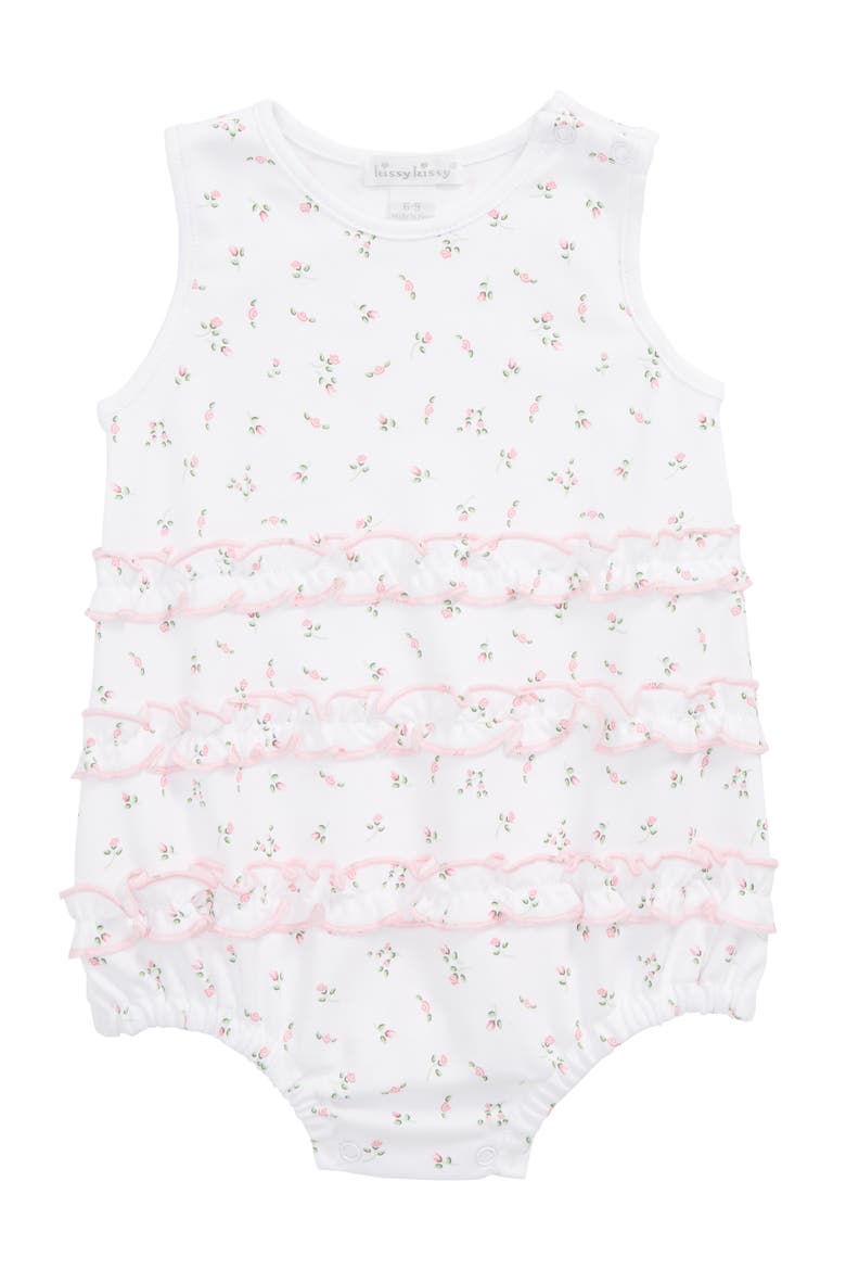 Garden Roses Ruffle Bubble Romper, Main, color, ASST