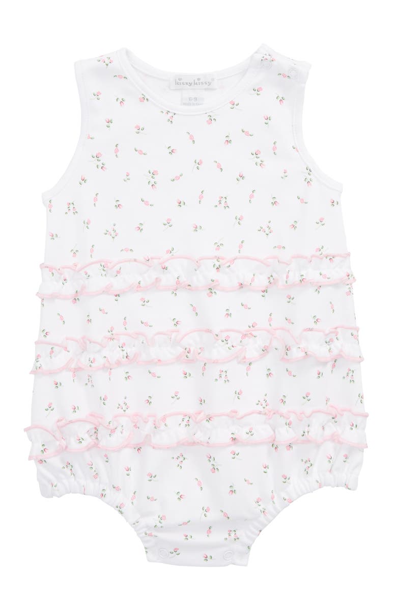 Kissy Kissy Garden Roses Ruffle Bubble Romper, Main, color, Asst