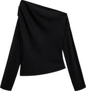 MANGO Asymmetric Sequin Shirt