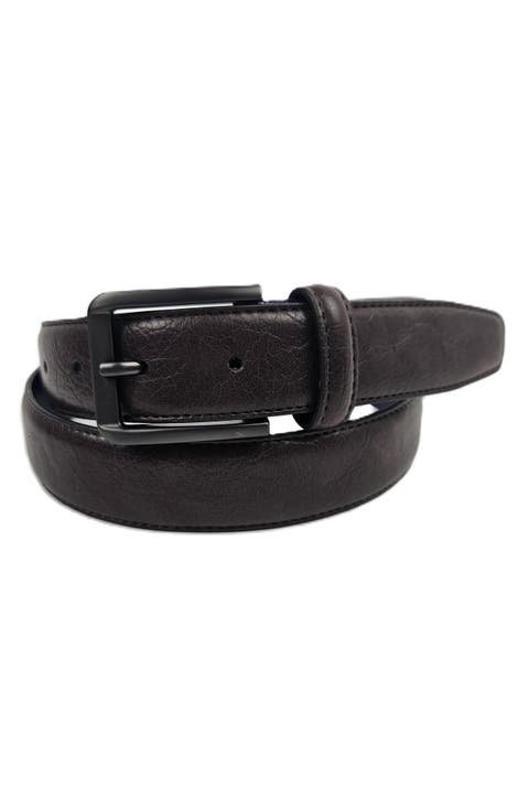 Textured Leather Belt