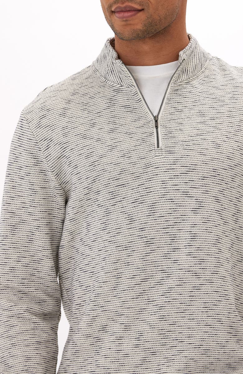 Threads 4 Thought Felix Stripe French Terry Quarter Zip Top, Alternate, color,