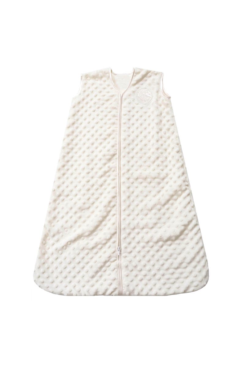 HALO Plush Dots Velboa 1.5 TOG Sleepsack Wearable Blanket, Main, color, Cream