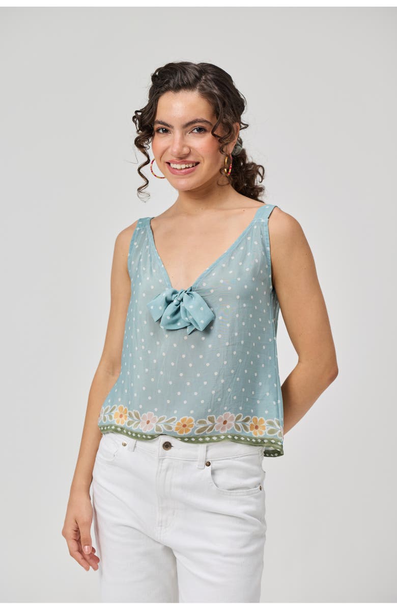 Reistor Bow Tie Cami Top, Alternate, color, Blue