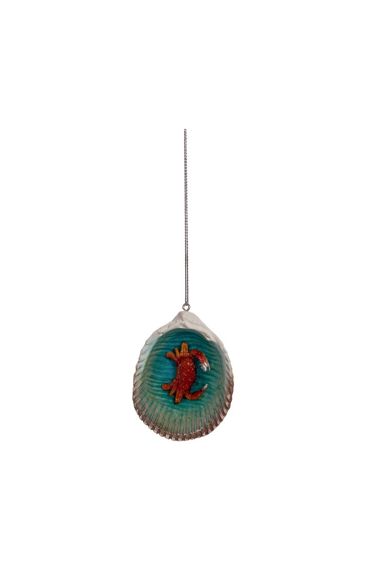 Red Crab In Seashell Tree Ornament, Main, color, Red