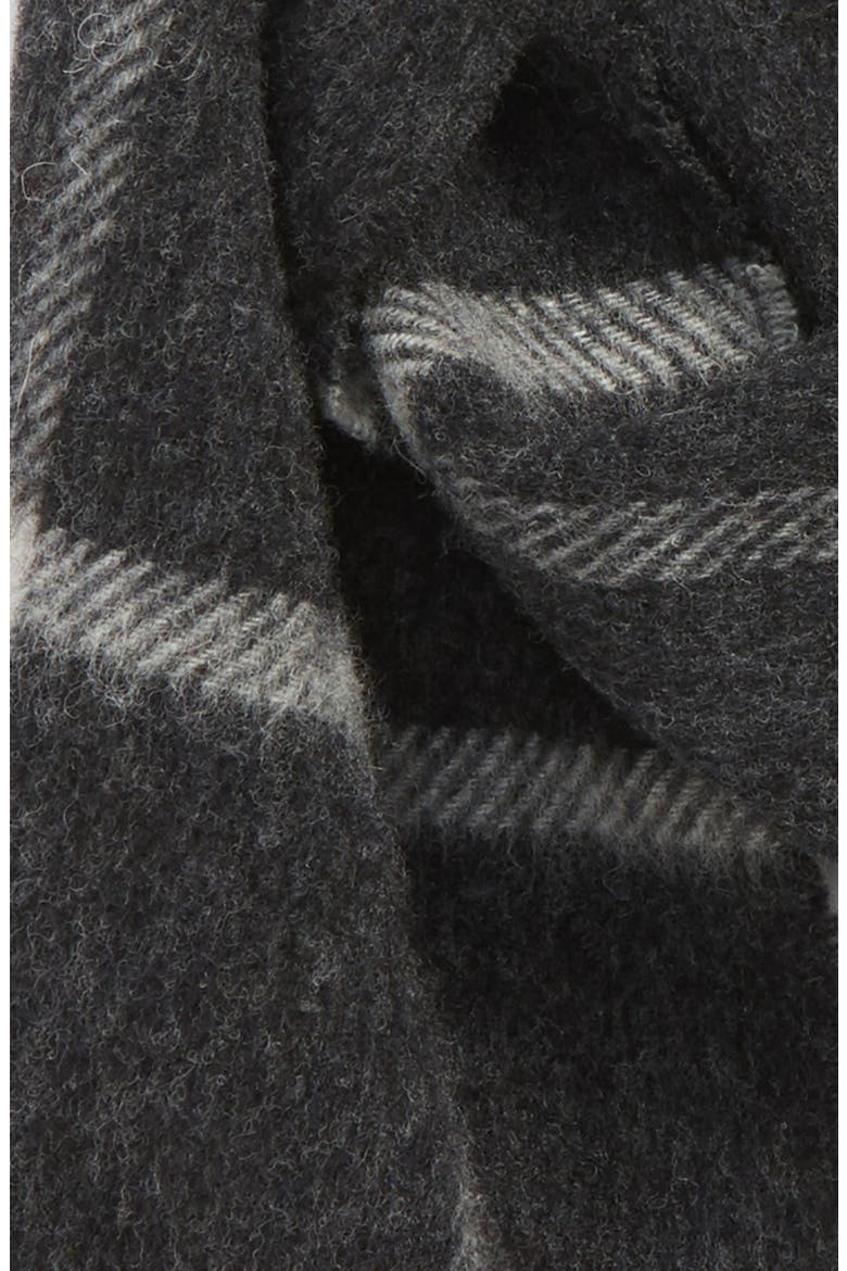 Bradford Tattersall Scarf, Alternate, color, DARK GREY