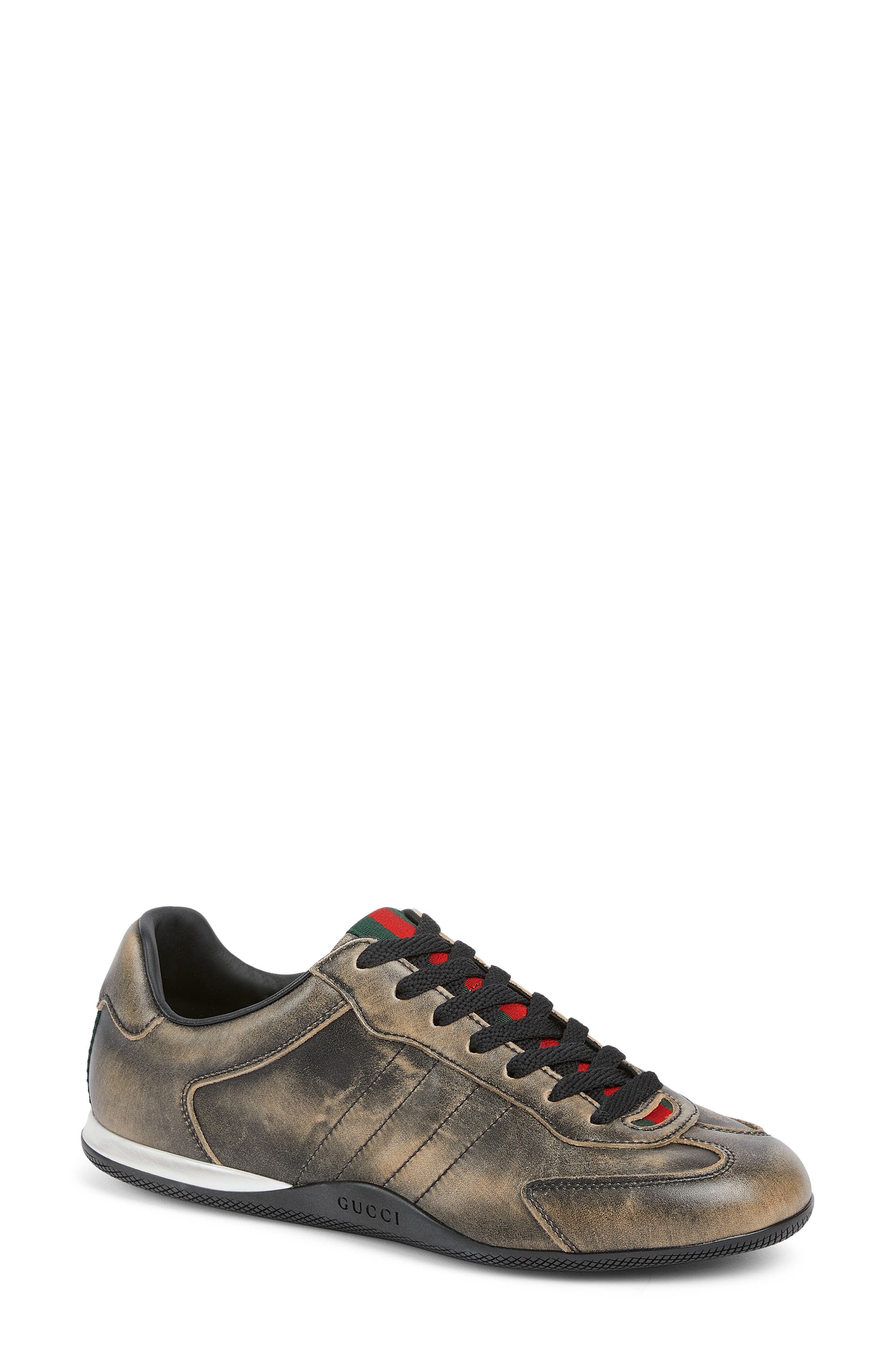 Gucci Elan Low Top Sneaker, Main, color, Brown