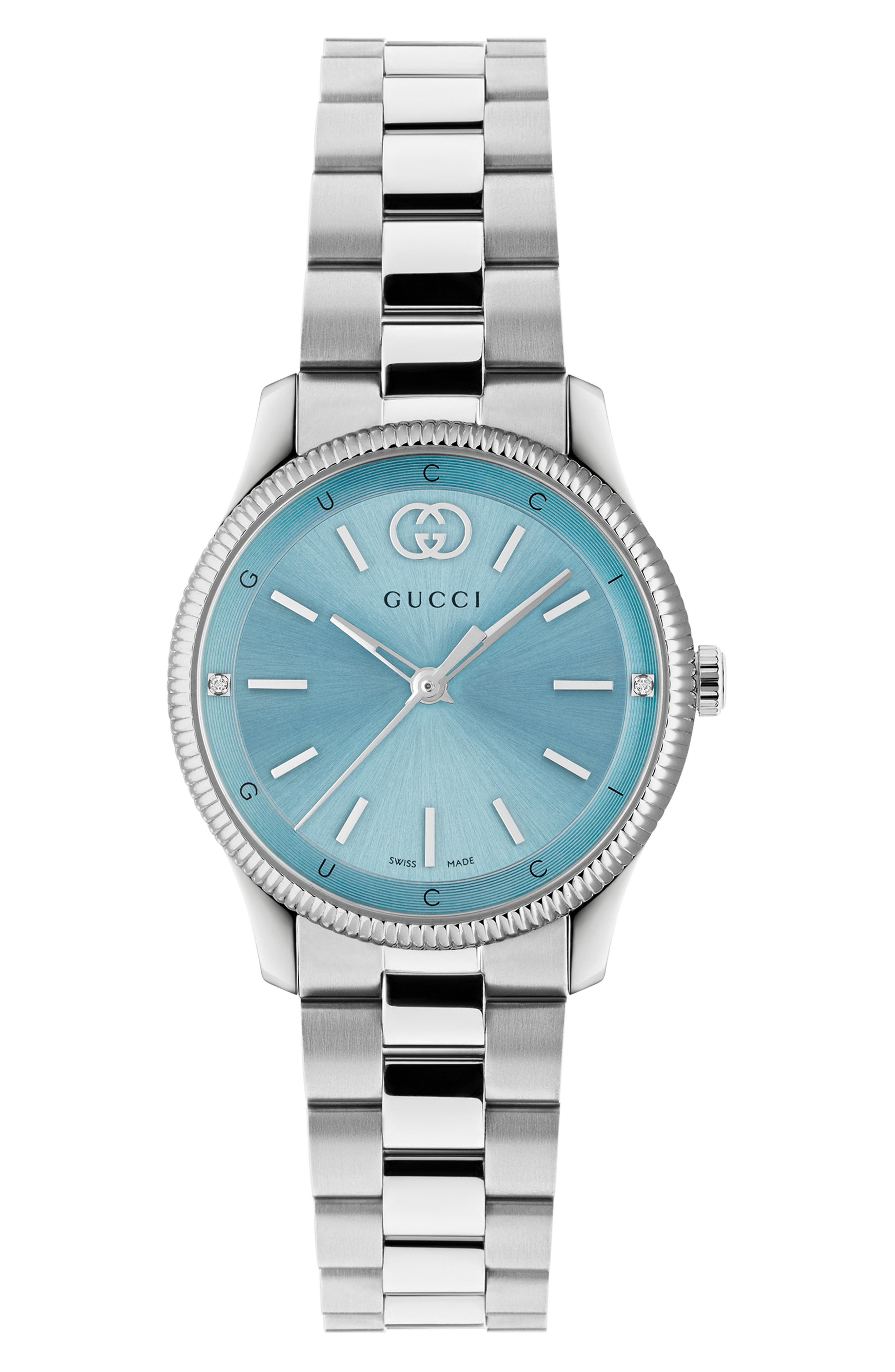 G-Timeless Diamond Slim Bracelet Watch, 29mm | Nordstrom
