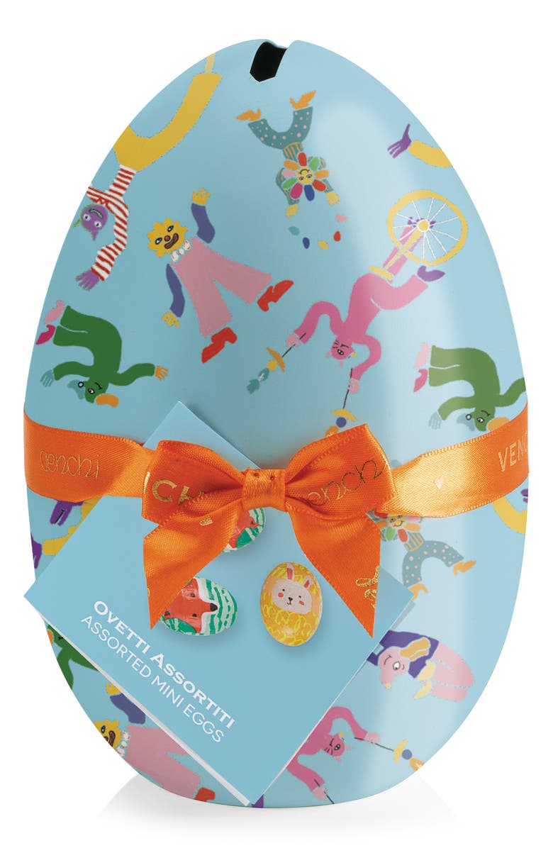 Venchi Easter Egg Tin with Chocolate Mini Eggs, Main, color, 