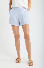 Frank & Eileen Mae Striped Linen Shorts