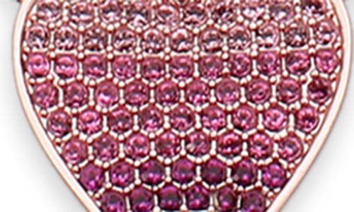Covet Ombré Pavé Cz Heart Pendant Necklace In Multi