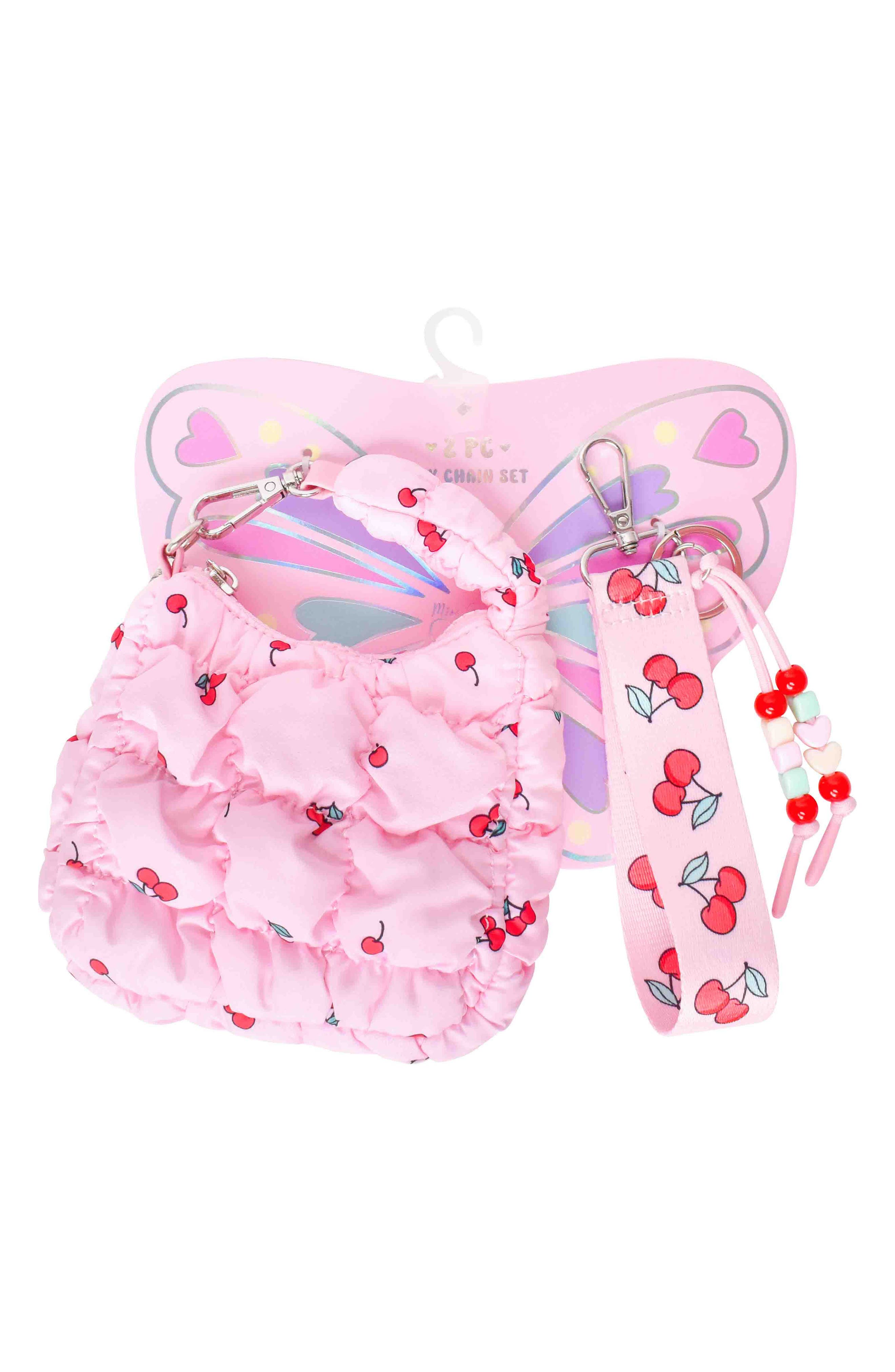 OMG Accessories Kids' Cherry Bag & Charm Set, Alternate, color, 