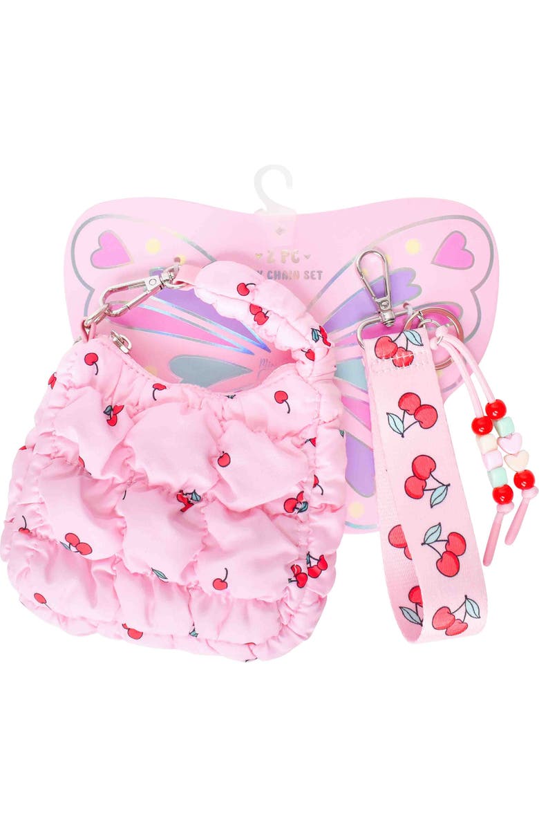 OMG Accessories Kids' Cherry Bag & Charm Set, Alternate, color,