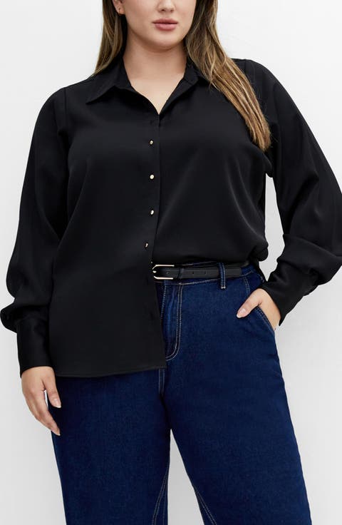Amoura Button-Up Shirt (Plus)