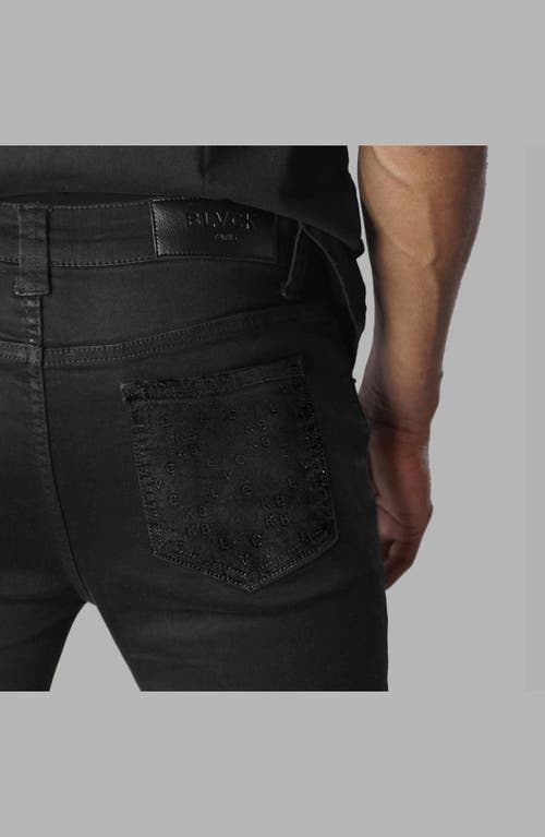 Blvck Monogram Pockets Jeans In Black