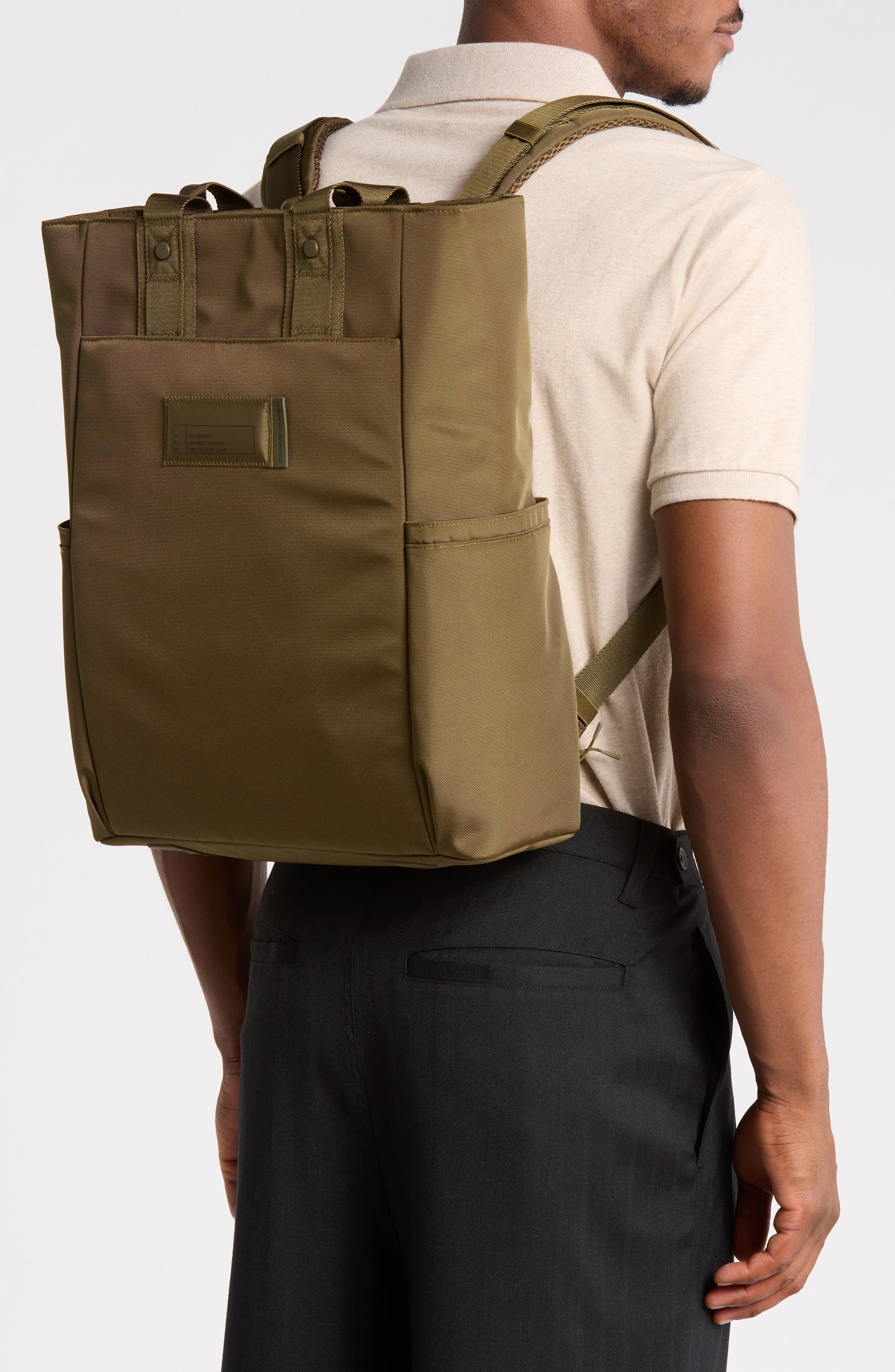 Petra Convertible Tote, Alternate, color, DARK MOSS