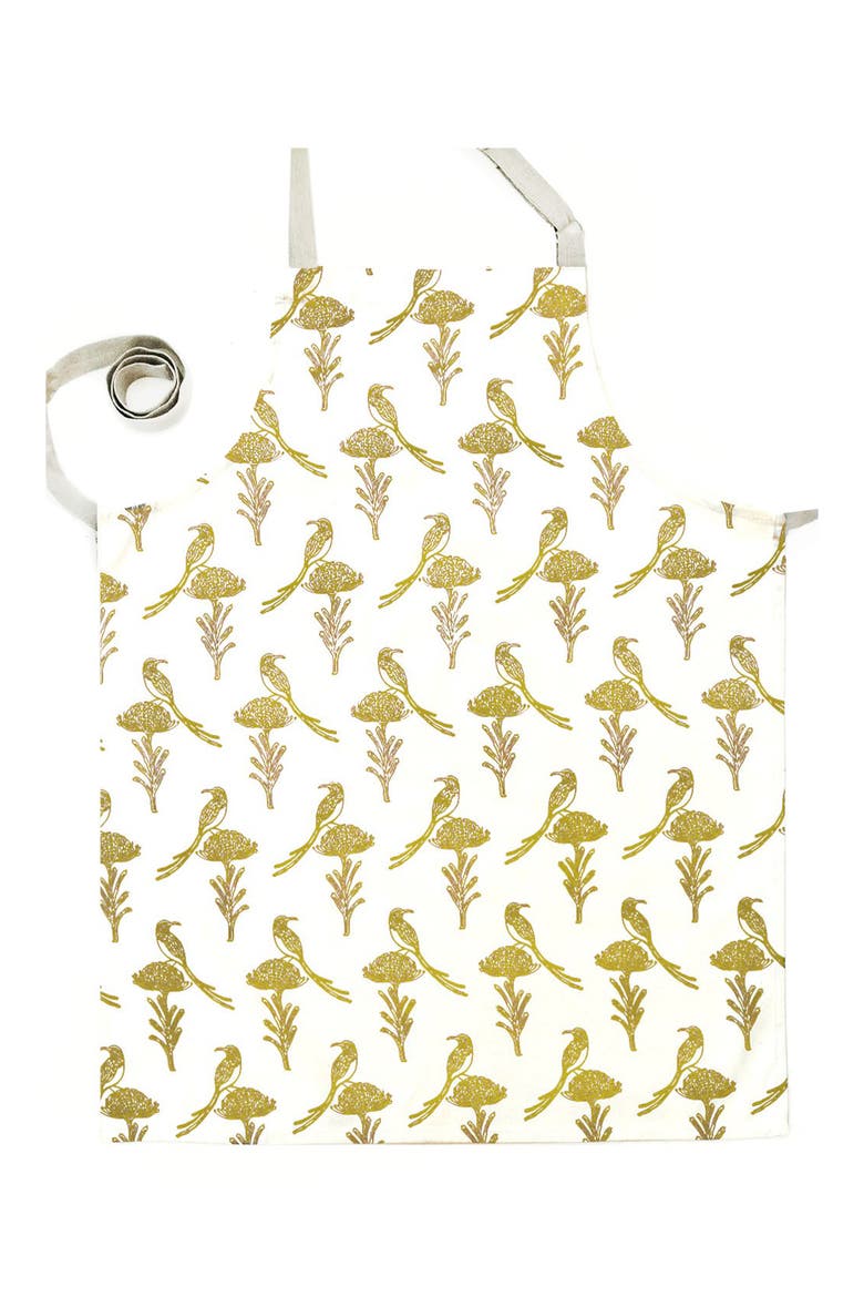 Sugar Bird Apron, Main, color, CHARTREUSE