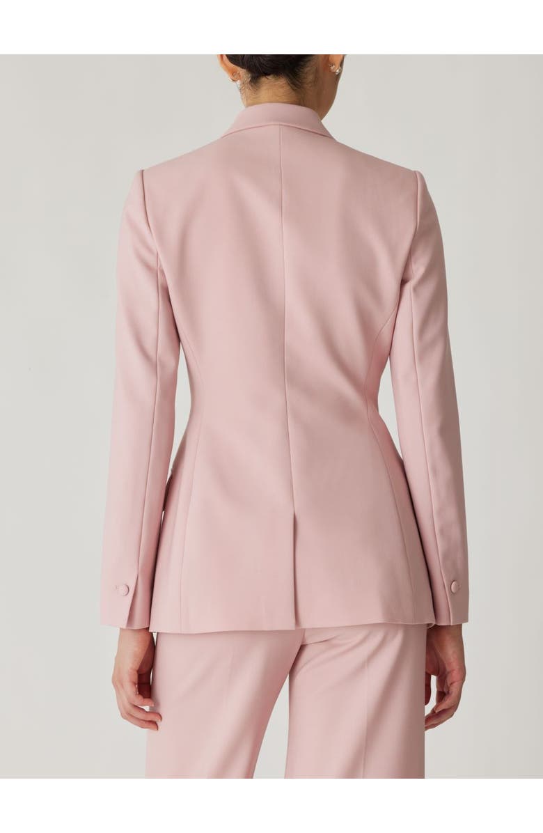 Rebecca Taylor Calvary Twill Double Breasted Blazer, Alternate, color, Calamine Pink