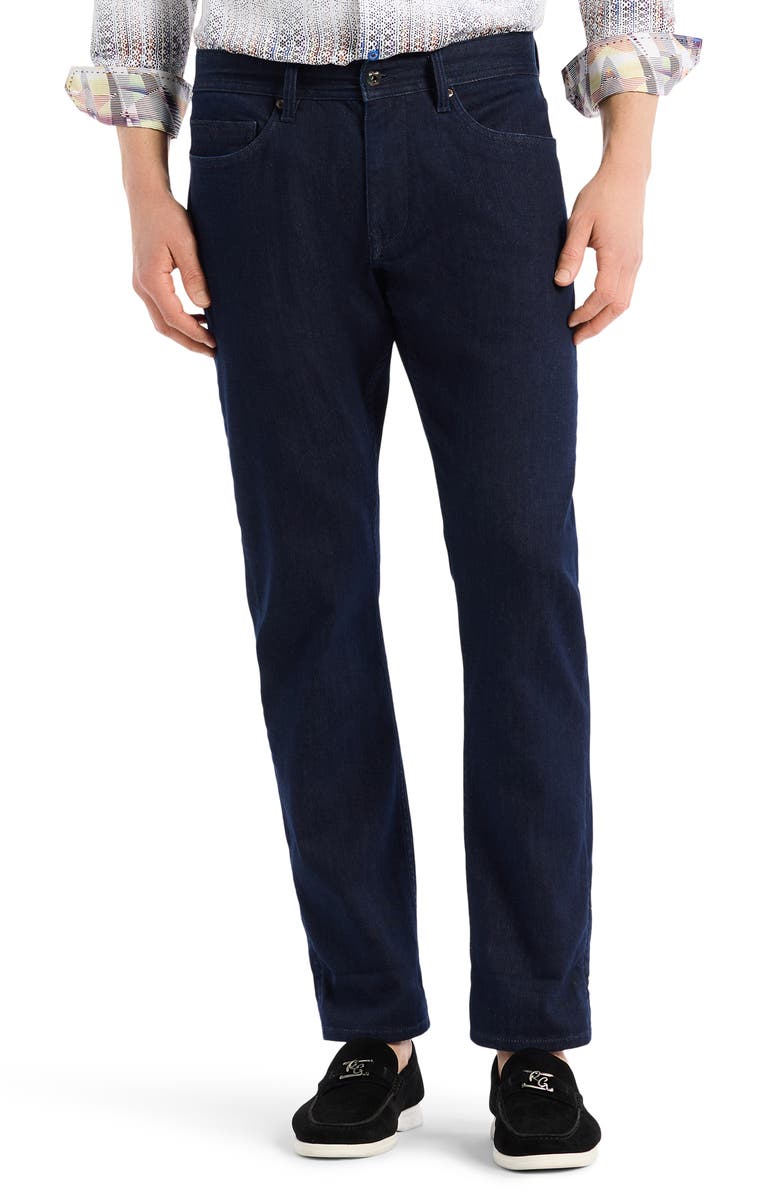 Robert Graham Gottsman Straight Leg Jeans, Main, color, Indigo