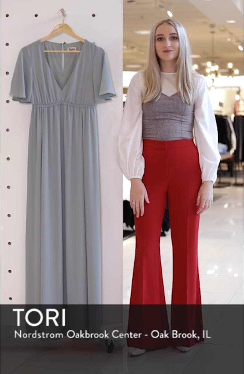 Emily Chiffon A-Line Gown, sales video thumbnail