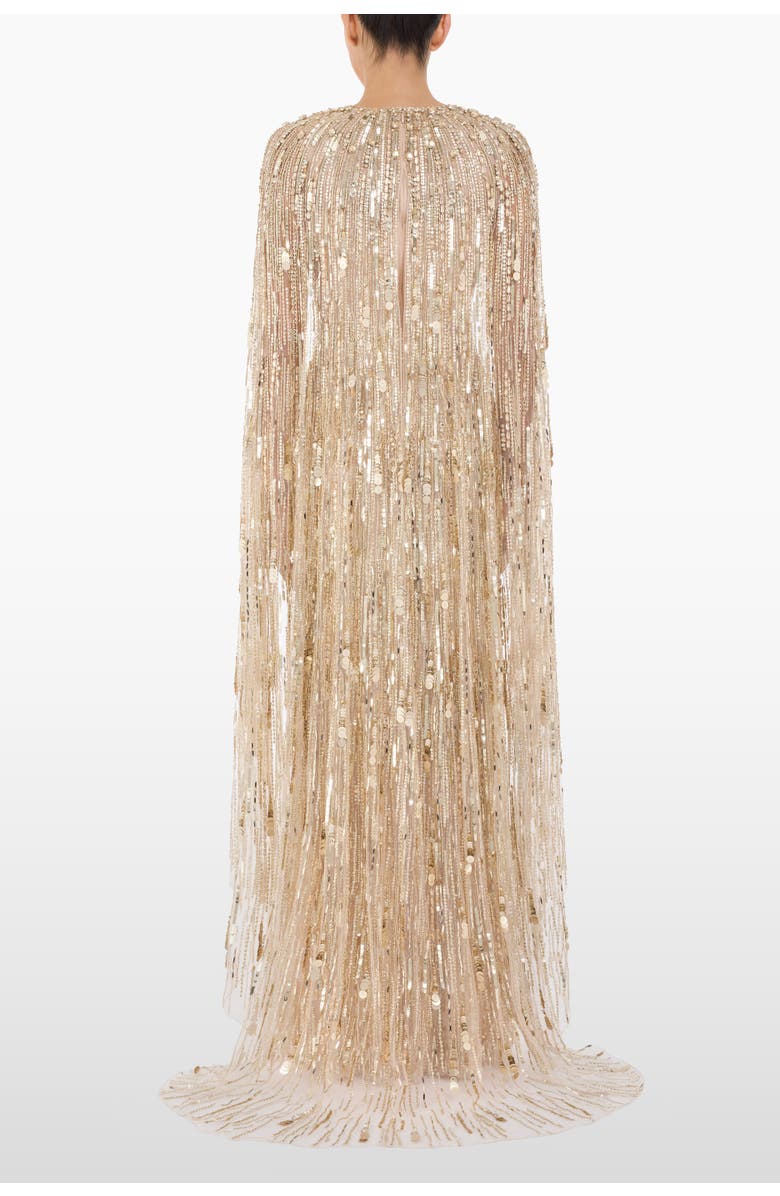 Jenny Packham Elio Sequin-Embellished Maxi Dress, Alternate, color, Illusion