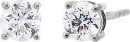BY ADINA EDEN Lab Grown Diamond Solitaire Four Prong Stud Earring 14K