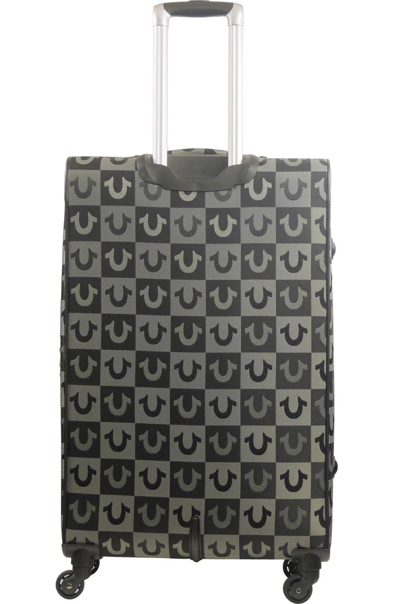 True Religion Soft Sided 31" Expandable, checkered Spinner Luggage, Alternate, color,