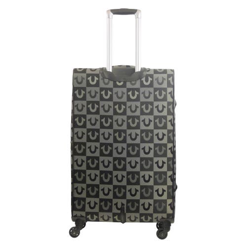 True Religion Soft Sided 31" Expandable, Checkered Spinner Luggage