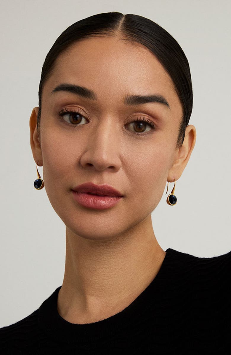 Dean Davidson Ipanema Onyx Drop Earrings, Alternate, color, Yellow Gold/ Onyx