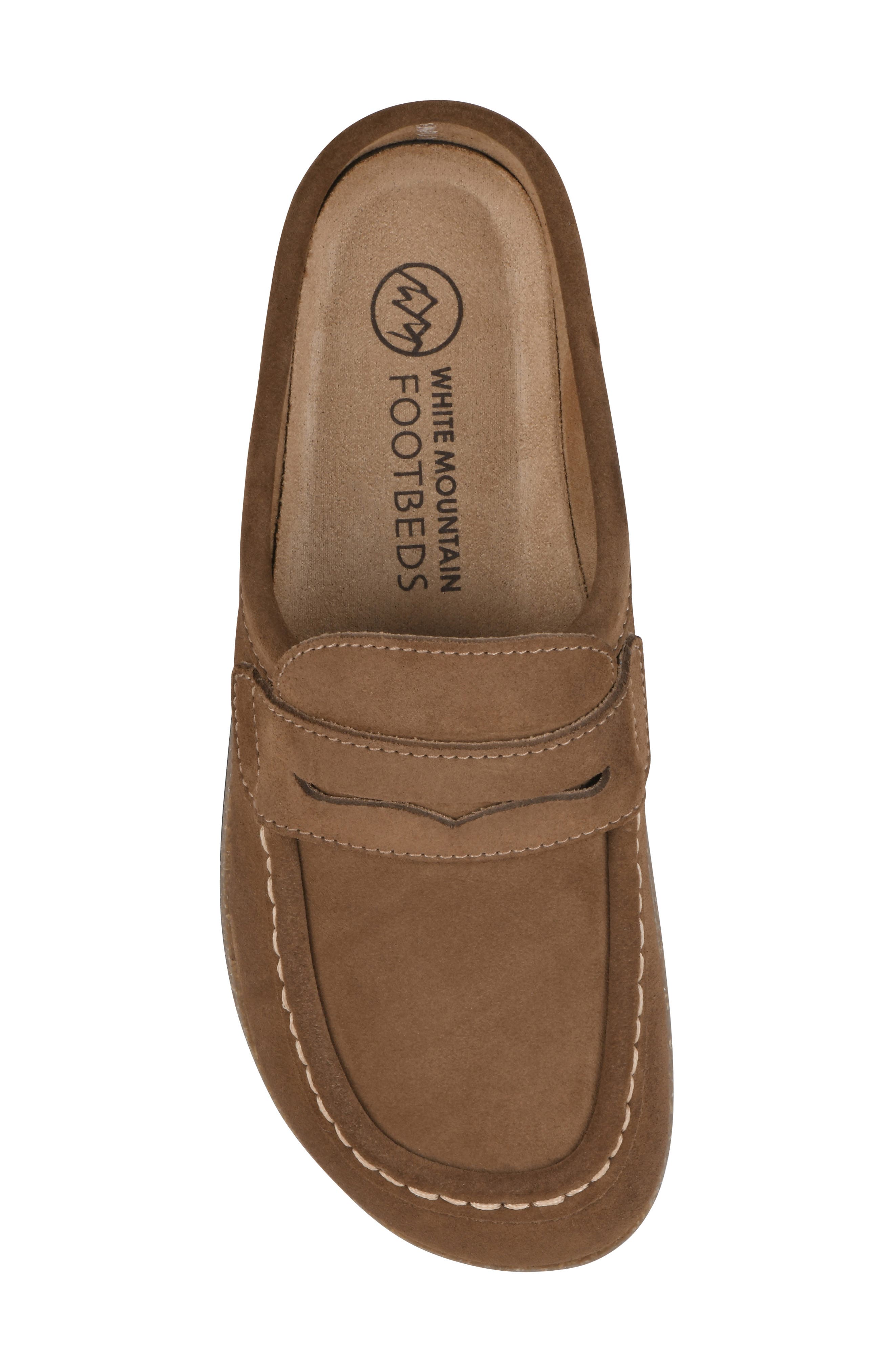 Brinlee Clog, Alternate, color, CHESTNUT SUEDE