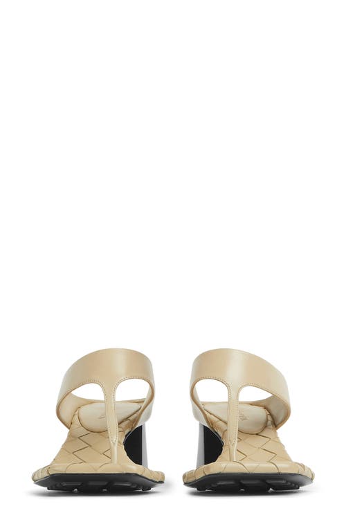 Bottega Veneta Marella Leather Thong Slide Sandals In Light Butterscotch