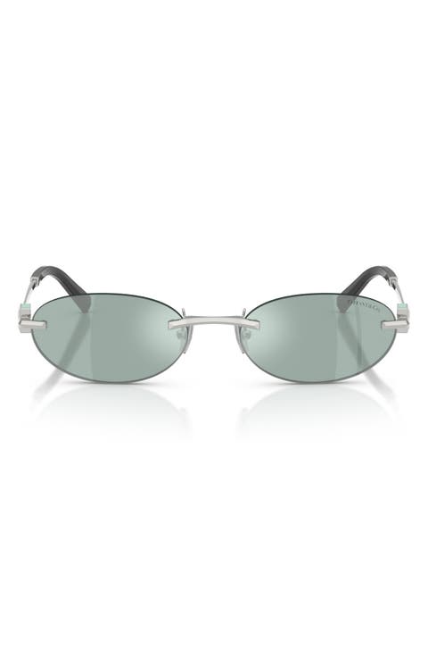 56mm Oval Sunglasses