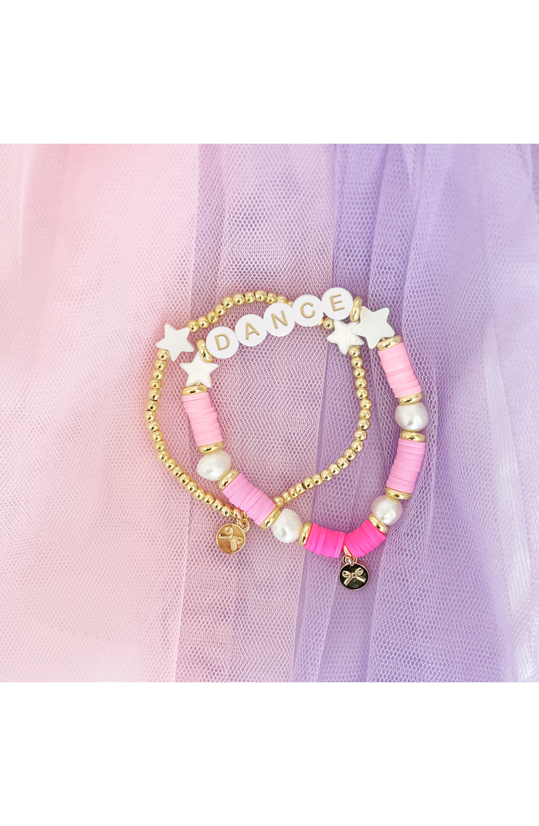 Bits & Bows Dance Girls' Bracelet Gift Set, Main, color, Pink