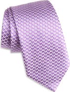 Canali Geometric Silk Tie